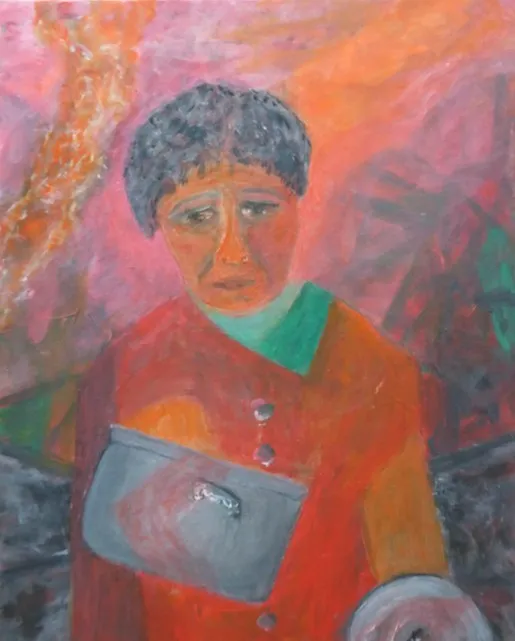 Beschreibung Frau aus dem Feuer, 2024